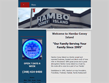 Tablet Screenshot of hamboconeyisland.com